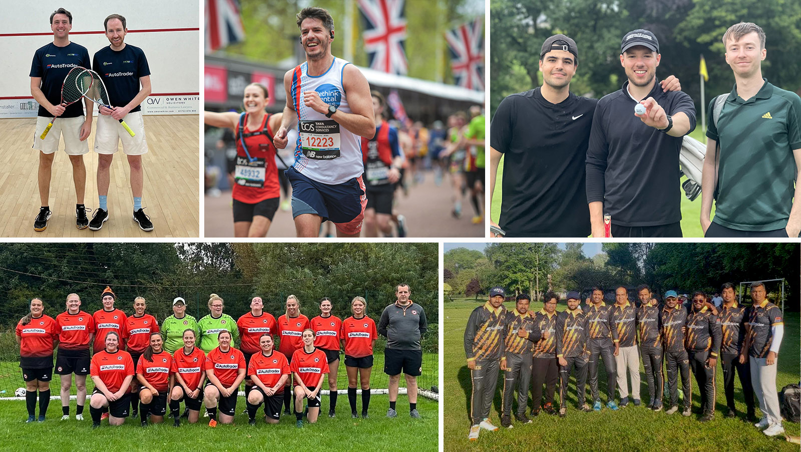 : Autotrader volunteers supporting at various sports events