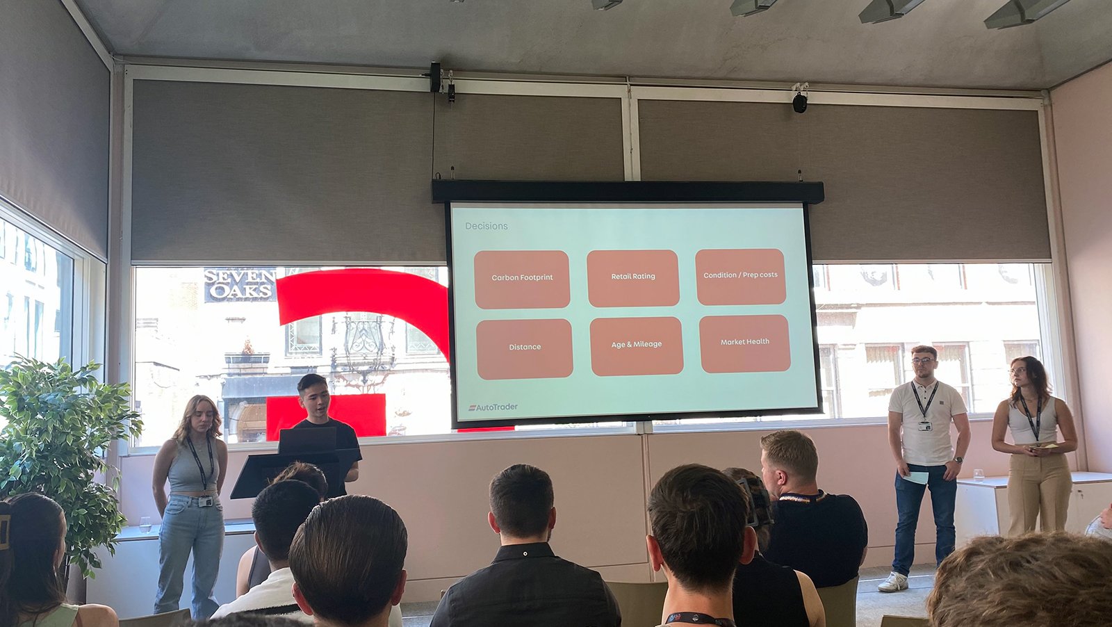 Showcasing one of the projects in the Early Careers Academy