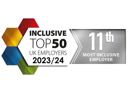 Inclusive Top 50 UK Employees logo